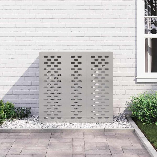 vidaXL Airconditioner hoes Zilver 110 x 50 x 105 cm Roestvrij staal