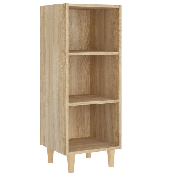 vidaXL Dressoir 34,5x32,5x90 cm bewerkt hout sonoma eikenkleurig