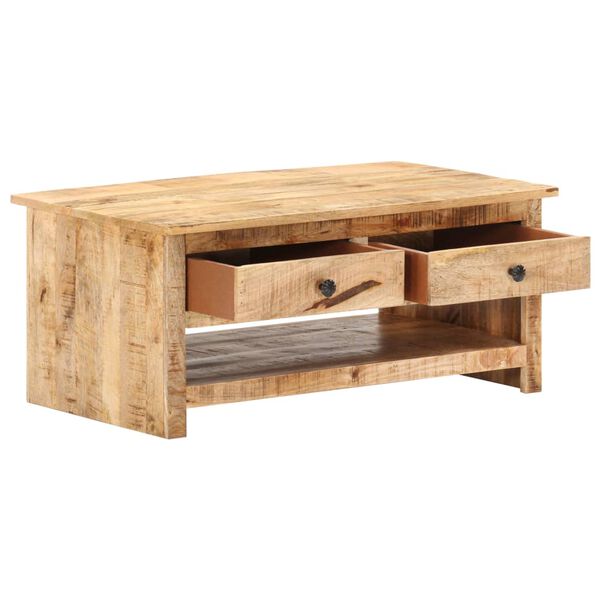 vidaXL Salontafel 88x50x38 cm ruw mangohout