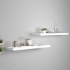 vidaXL Wandschappen zwevend 2 st 90x23,5x3,8 cm MDF wit