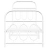 vidaXL Bedframe met hoofd- en voeteneinde metaal wit 75x190 cm