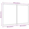 vidaXL Whiteboard magnetisch inklapbaar 120x80x1,7 cm aluminium