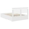 vidaXL Bedframe met hoofdeinde met lade Wit 150 x 200 cm Bewerkt hout