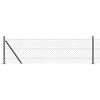 vidaXL gaashek met betonnen voetstuk 10 x 0,6 m PVC-Coated Staal Grijs