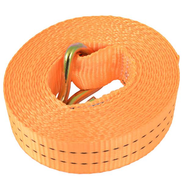 vidaXL Spanbanden 1 ton 6mx38mm oranje 4 st