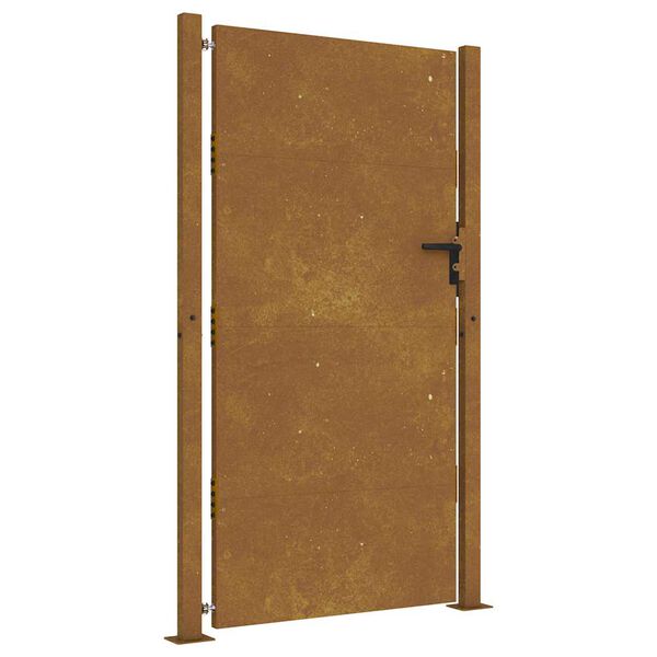 vidaXL Poort 100x200 cm cortenstaal