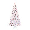 vidaXL Kunstkerstboom met 300 LED Wit 180 cm PVC en staal