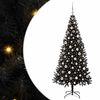 vidaXL Kerstboom met 300 LED met standaard Zwart 210 cm PVC