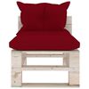 vidaXL 8-delige Loungeset met kussens pallet grenenhout