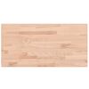 vidaXL Wastafelblad 100x50x1,5 cm massief beukenhout
