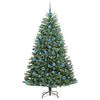 vidaXL Kunstmatige Inklapbare Kerstboom Groen 180 cm PVC en Metaal