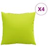 vidaXL Bankkussens 4 stuks Felgroen 50x50 cm Stof