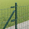 vidaXL Hek met Paal Groen 0,4 x 25 m Staal en PVC