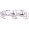 vidaXL Sofa-Sets 9 pcs Naturel Massief Acaciahout