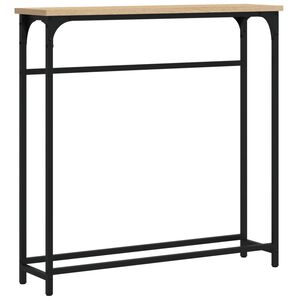 vidaXL Consoletafel Sonoma Eiken 75x19,5x75 cm Bewerkt Hout