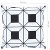 vidaXL Kussens 2 st met print 40x40 cm katoen zwart en wit