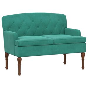 vidaXL Loungebank met knopencomfort Turquoise 111 x 65 x 79 cm Fluweel
