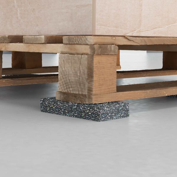 vidaXL Rubberen Roller Zwart Rubber