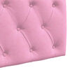 vidaXL Hangend Hoofdeinde Wandgemonteerd Roze 110 x 55 x 7 cm Stof