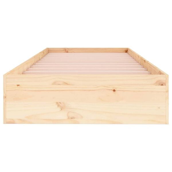 vidaXL Bedframe massief hout 75x19 cm