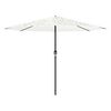 vidaXL Parasol met stalen paal 324x324x247 cm wit