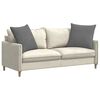 vidaXL Sofa Kussens 2 stuks Donkergrijs 80 x 80 cm Stof