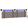 vidaXL Hangend hoofdbord Taupe Antiek PU