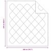 vidaXL Dekens & Duvets Wit 200 x 220 cm Microvezel