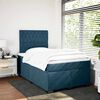 vidaXL Boxspring met matras fluweel blauw 120x200 cm