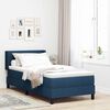 vidaXL Boxspringbed met matras Blauw 190 x 90 cm Polyester