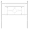 vidaXL Vervangend hoofdbord 90 cm metaal wit