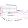 vidaXL Boxspring met matras fluweel donkergrijs 160x200 cm