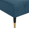 vidaXL Chaise longue fluweel blauw