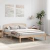 vidaXL Bedframe met hoofdeinde Naturel 140 x 200 cm Massief grenenhout