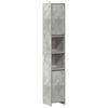 vidaXL Badkamerkast 30x30x183,5 cm spaanplaat betongrijs