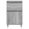 vidaXL Dressoirs 2 st 40x35x70 cm bewerkt hout grijs sonoma