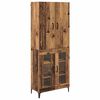vidaXL Highboard Oud Hout 69,5 x 34 x 180 cm Bewerkt hout
