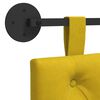 vidaXL Hangend Hoofdeinde Wandgemonteerd Geel 150 x 55 x 7 cm Fluweel