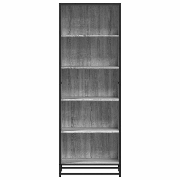 vidaXL Boekenkast 60x35x170,5 cm bewerkt hout grijs sonoma eikenkleur