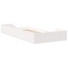 vidaXL Bedframe Wit 90 x 190 cm Massief grenenhout