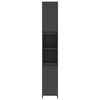 vidaXL Badkamerkast 30x30x183,5 cm spaanplaat grijs