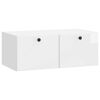 vidaXL Wandbeugel TV-kast 78,5 x 41 x 30 cm Hoogglans Wit Bewerkt hout