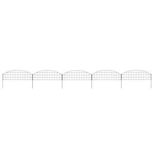 vidaXL Schuttingset gebogen 77,3x26 cm groen