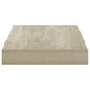 vidaXL Wandschappen zwevend 2 st 40x23x3,8 cm MDF eikenkleurig
