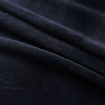 vidaXL Gordijn verduisterend met ringen 290x245 cm fluweel zwart
