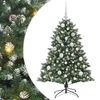 vidaXL Kunstkerstboom Groen 120 cm PVC en Plastic en Staal
