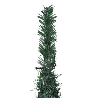 vidaXL Kunstkerstboom met verlichting pop-up 210 cm groen