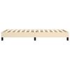 vidaXL Boxspring bed 80x200 cm stof crèmekleurig