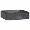 vidaXL Gootsteen 40x40x10 cm marmer zwart