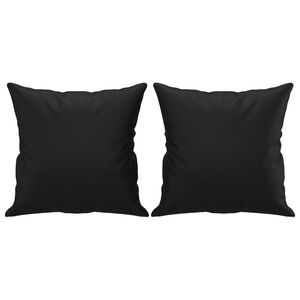vidaXL Sierkussens 2 st 40x40 cm kunstleer zwart